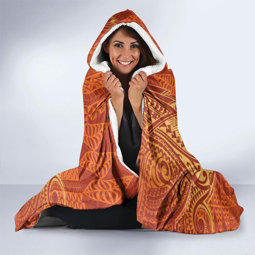 Personalised Tonga Tailulu College Hooded Blanket Since 1967 Special Kupesi Pattern Version 1 LT9 - Polynesian Pride