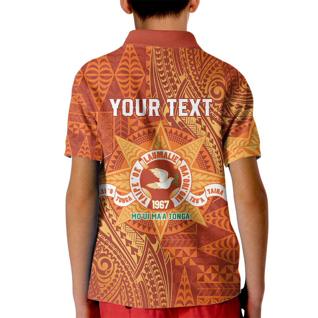 Personalised Tonga Tailulu College Kid Polo Shirt Since 1967 Special Kupesi Pattern Version 1 LT9 - Polynesian Pride