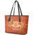 Personalised Tonga Tailulu College Leather Tote Bag Since 1967 Special Kupesi Pattern Version 1