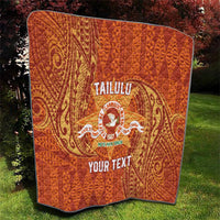 Personalised Tonga Tailulu College Quilt Since 1967 Special Kupesi Pattern Version 1 LT9 - Polynesian Pride