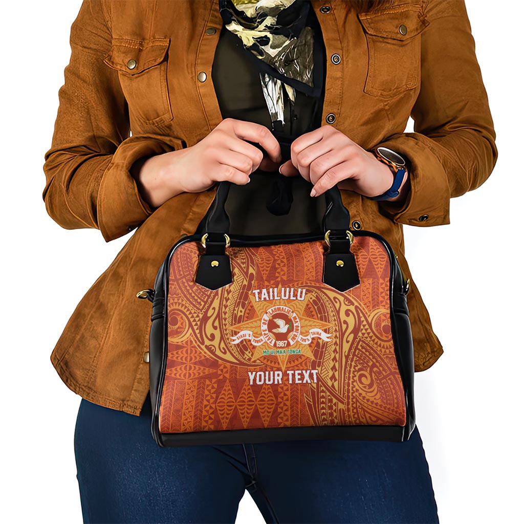 Personalised Tonga Tailulu College Shoulder Handbag Since 1967 Special Kupesi Pattern Version 1 LT9 - Polynesian Pride