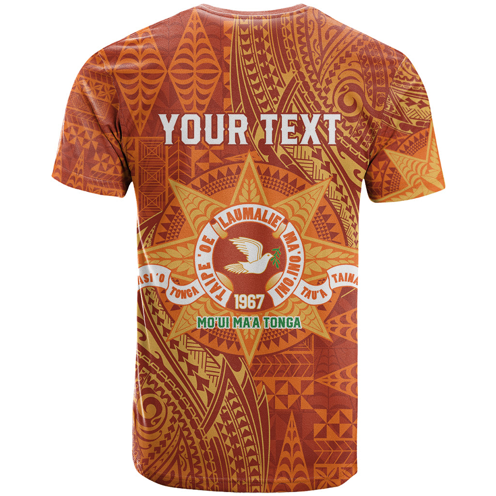 Personalised Tonga Tailulu College T Shirt Since 1967 Special Kupesi Pattern Version 1 LT9 - Polynesian Pride