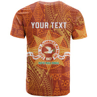 Personalised Tonga Tailulu College T Shirt Since 1967 Special Kupesi Pattern Version 1 LT9 - Polynesian Pride