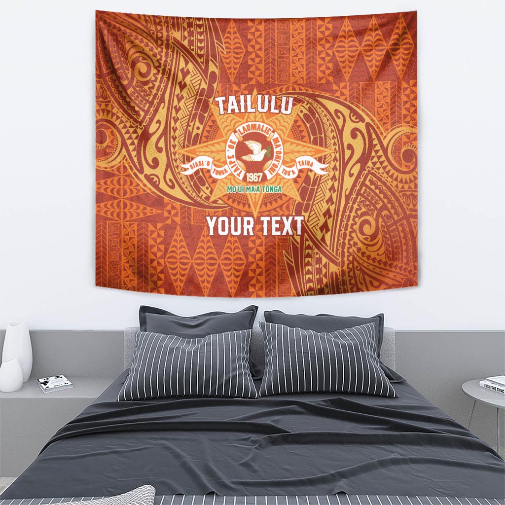 Personalised Tonga Tailulu College Tapestry Since 1967 Special Kupesi Pattern Version 1 LT9 - Polynesian Pride