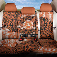 Personalised Tonga Tailulu College Back Car Seat Cover Since 1967 Special Kupesi Pattern Version 2 LT9 One Size Black - Polynesian Pride