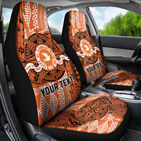 Personalised Tonga Tailulu College Car Seat Cover Since 1967 Special Kupesi Pattern Version 2 LT9 - Polynesian Pride