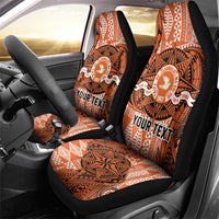 Personalised Tonga Tailulu College Car Seat Cover Since 1967 Special Kupesi Pattern Version 2 LT9 - Polynesian Pride