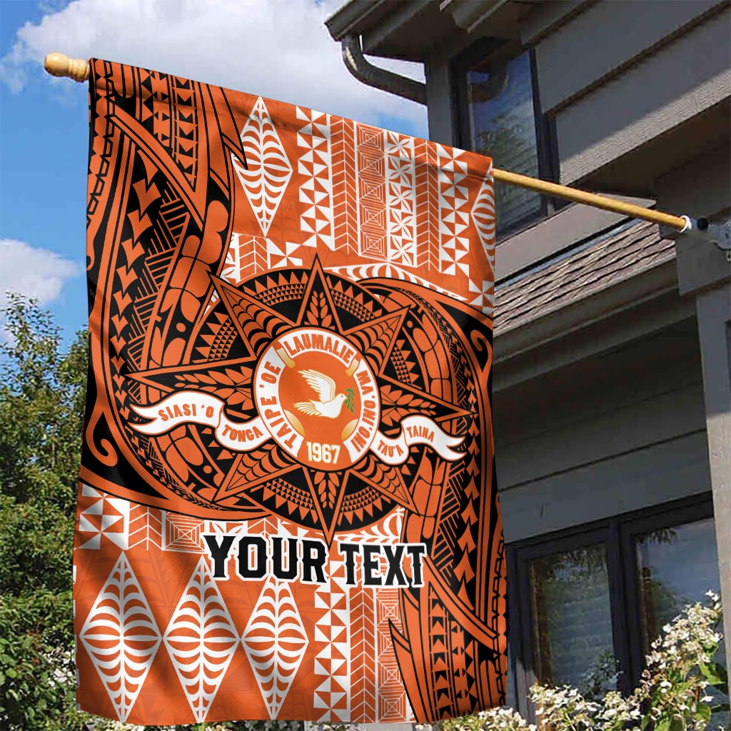 Personalised Tonga Tailulu College Garden Flag Since 1967 Special Kupesi Pattern Version 2 LT9 - Polynesian Pride
