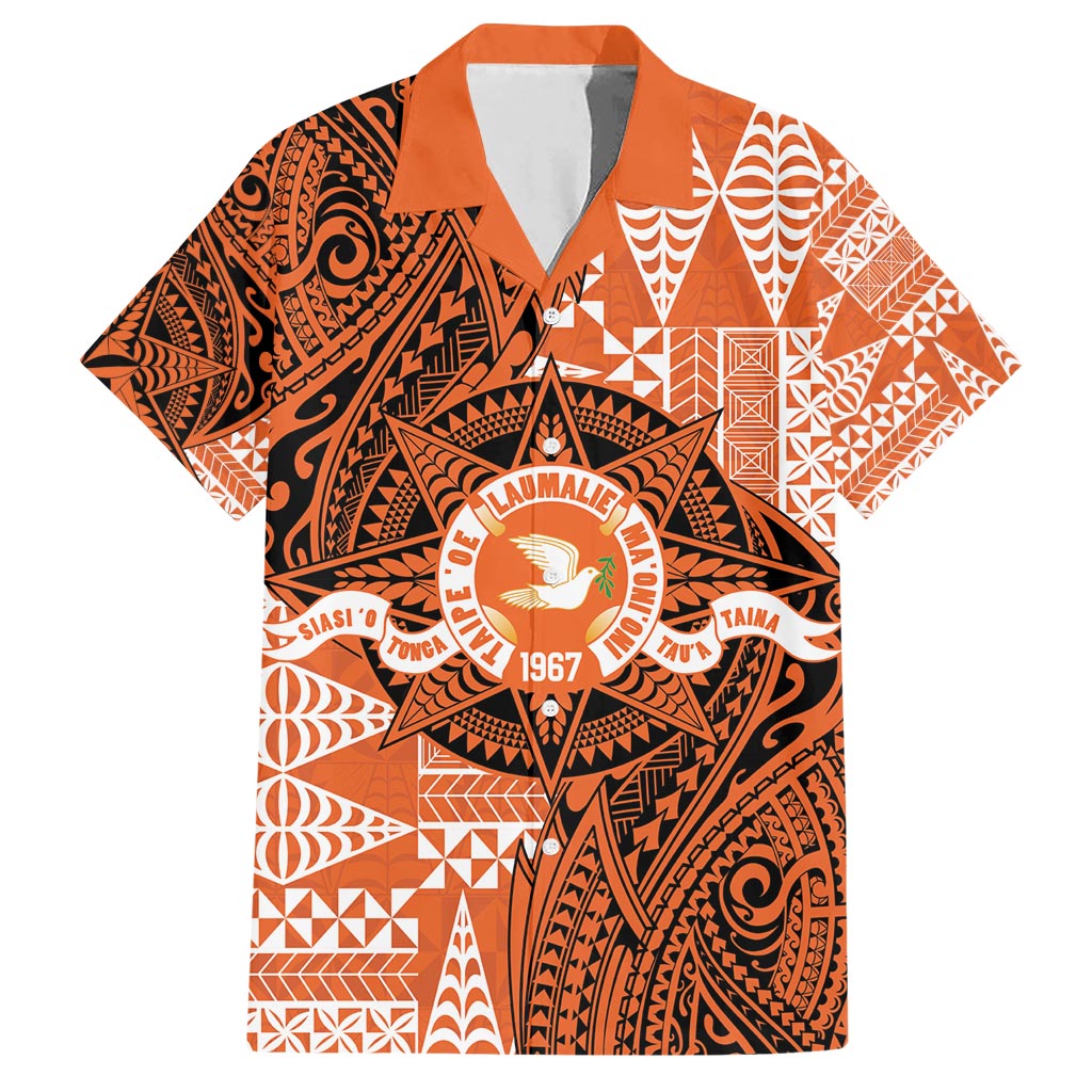 Personalised Tonga Tailulu College Hawaiian Shirt Since 1967 Special Kupesi Pattern Version 2 LT9 Black - Polynesian Pride