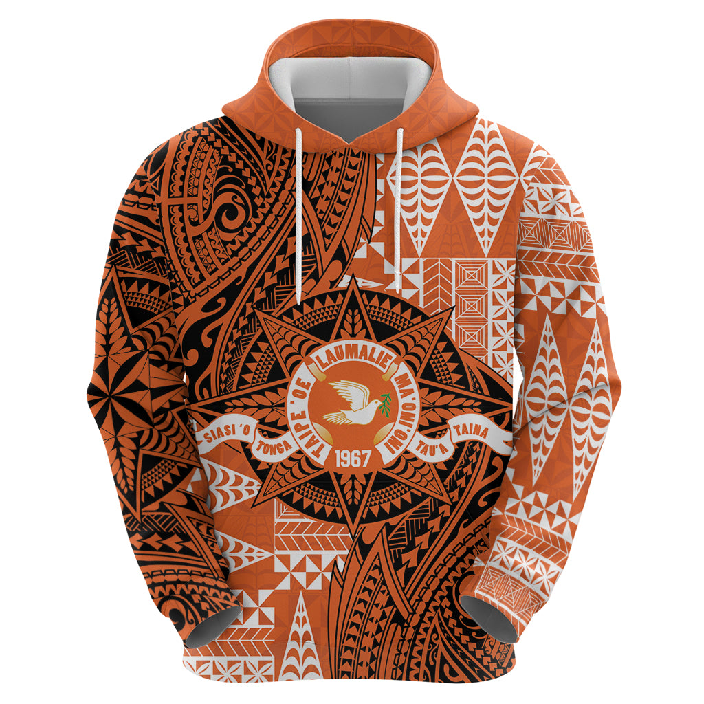 Personalised Tonga Tailulu College Hoodie Since 1967 Special Kupesi Pattern Version 2 LT9 - Polynesian Pride