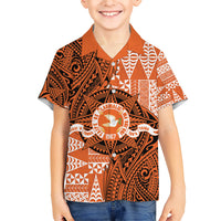 Personalised Tonga Tailulu College Kid Hawaiian Shirt Since 1967 Special Kupesi Pattern Version 2 LT9 Kid Black - Polynesian Pride