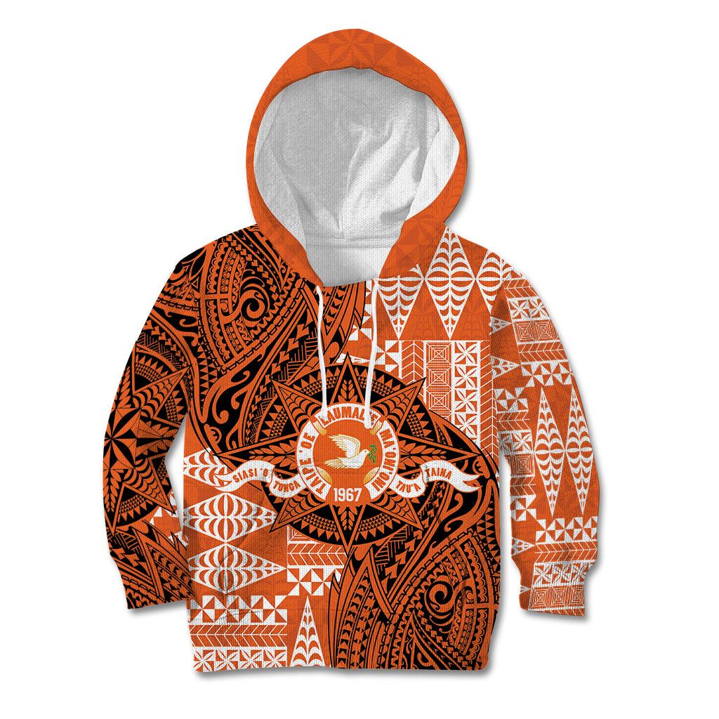 Personalised Tonga Tailulu College Kid Hoodie Since 1967 Special Kupesi Pattern Version 2