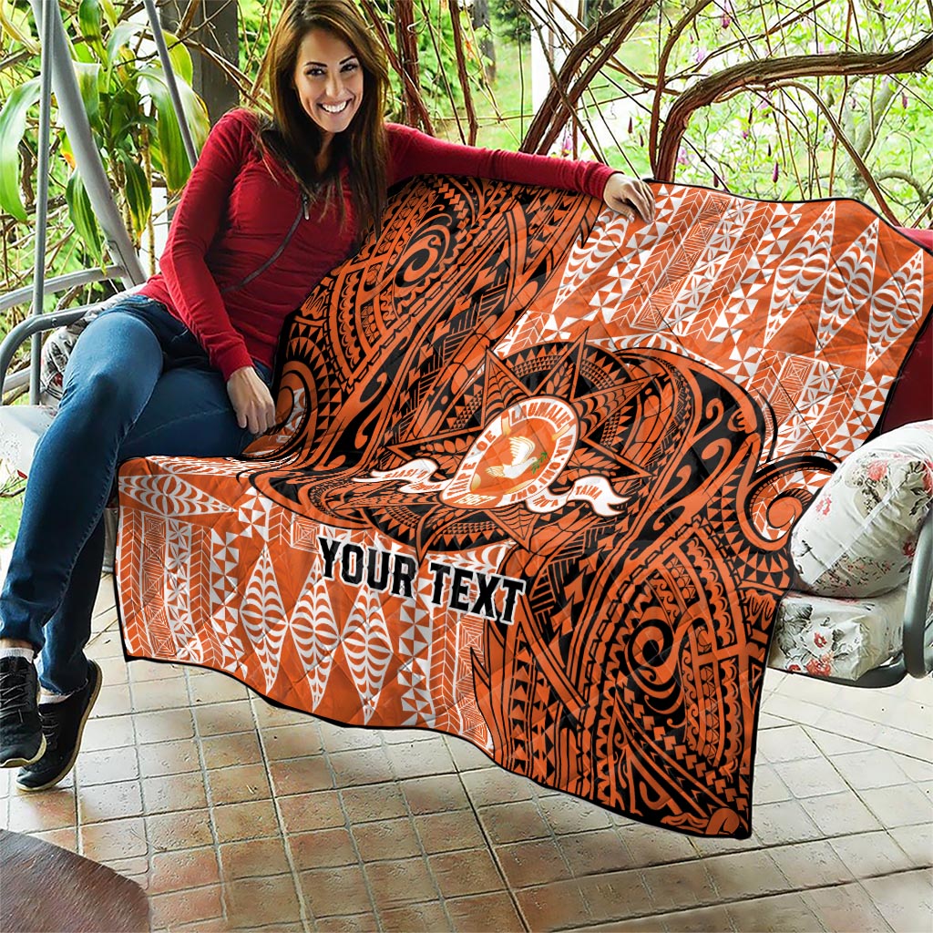 Personalised Tonga Tailulu College Quilt Since 1967 Special Kupesi Pattern Version 2 LT9 - Polynesian Pride
