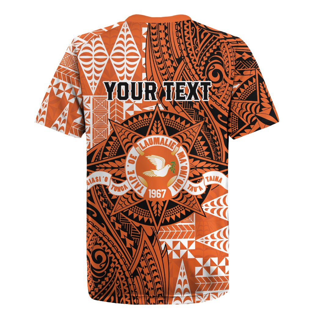 Personalised Tonga Tailulu College Rugby Jersey Since 1967 Special Kupesi Pattern Version 2 LT9 - Polynesian Pride