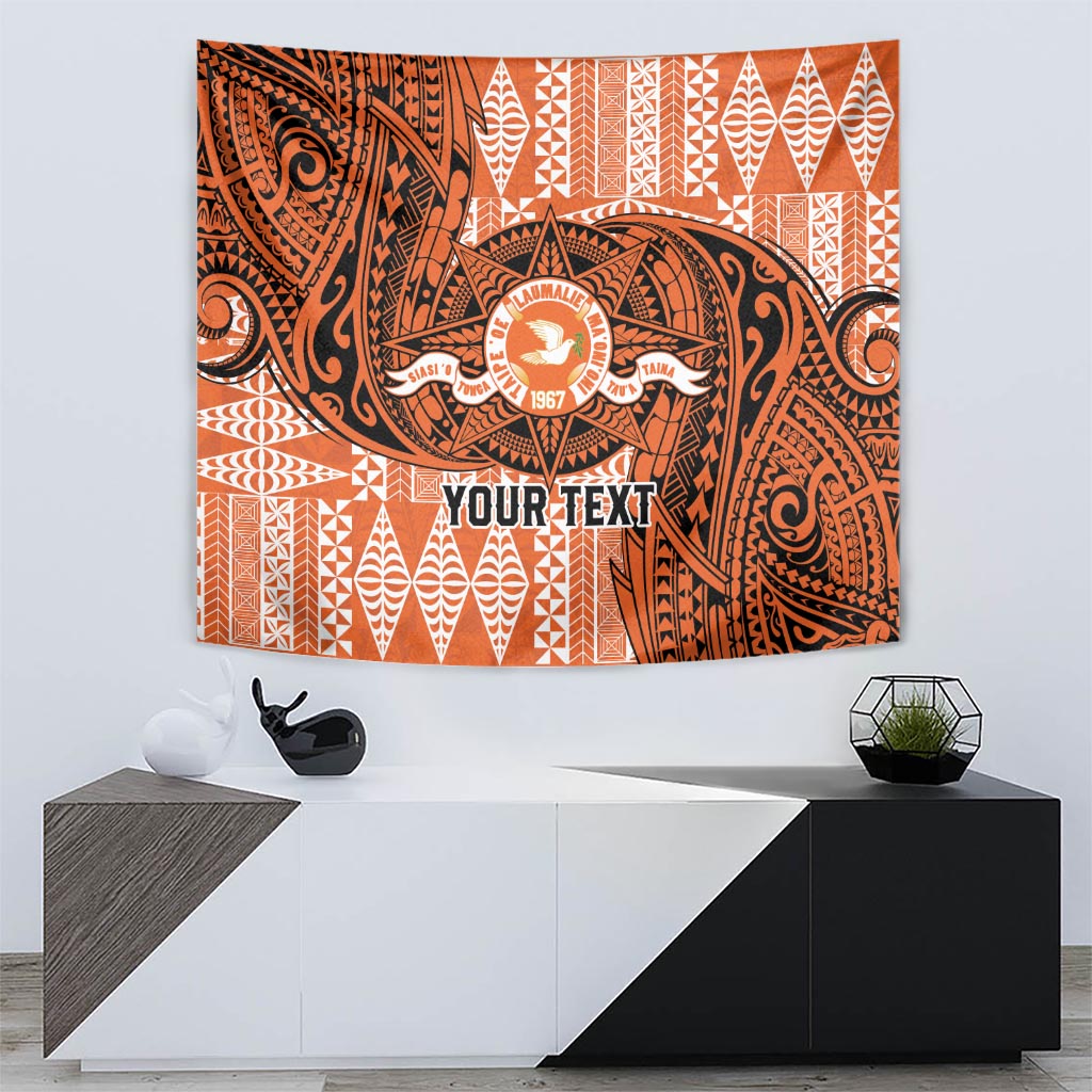 Personalised Tonga Tailulu College Tapestry Since 1967 Special Kupesi Pattern Version 2 LT9 - Polynesian Pride