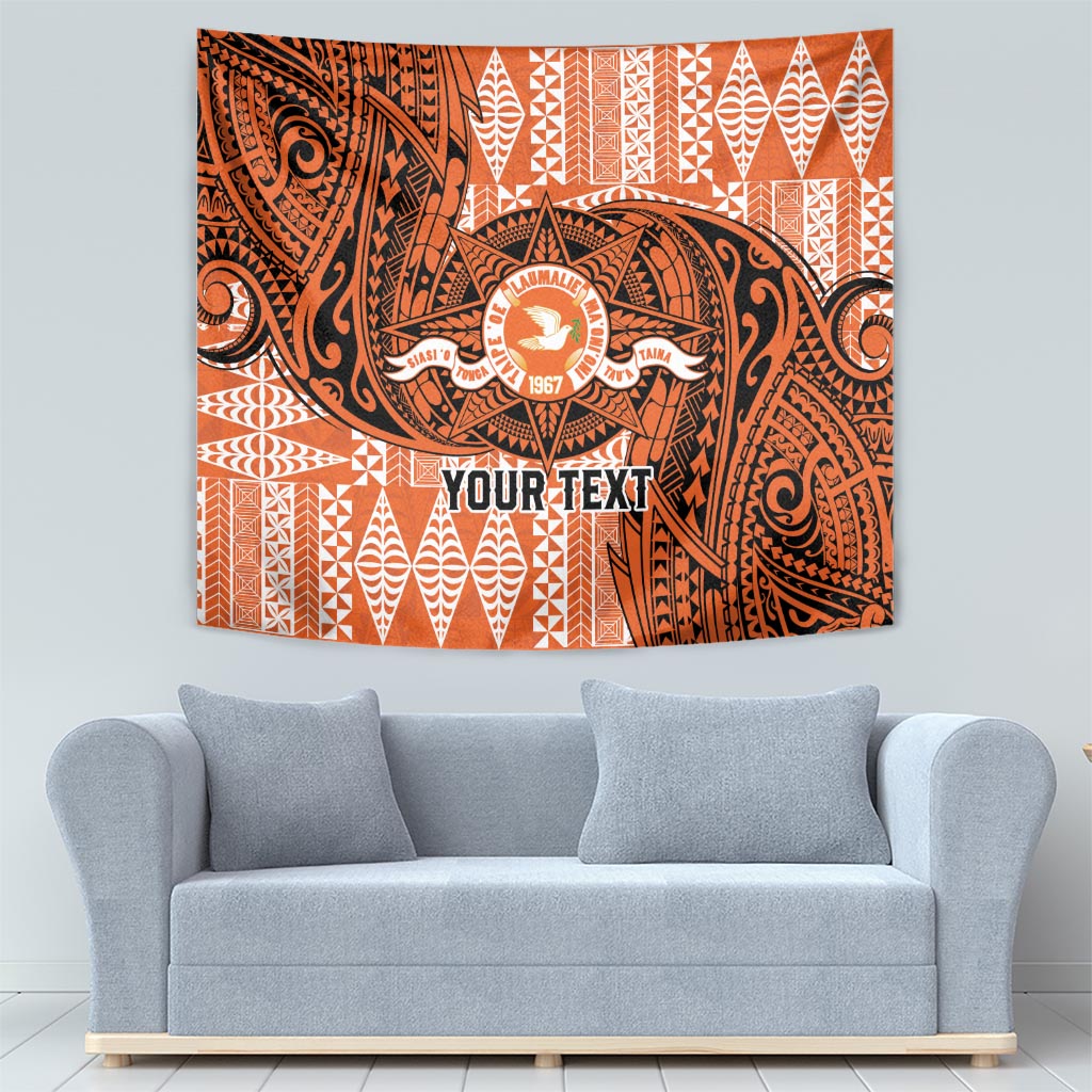 Personalised Tonga Tailulu College Tapestry Since 1967 Special Kupesi Pattern Version 2 LT9 - Polynesian Pride