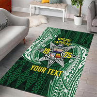Personalised Tonga Takuilau College Area Rug Since 1975 Special Kupesi Pattern LT9 - Polynesian Pride