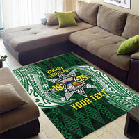 Personalised Tonga Takuilau College Area Rug Since 1975 Special Kupesi Pattern LT9 - Polynesian Pride