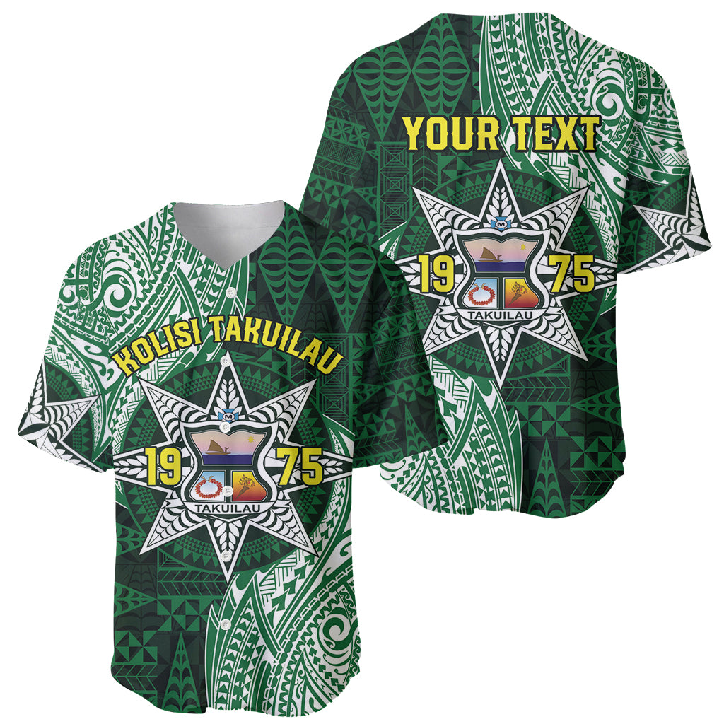 Personalised Tonga Takuilau College Baseball Jersey Since 1975 Special Kupesi Pattern LT9 - Polynesian Pride