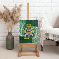 Personalised Tonga Takuilau College Canvas Wall Art Since 1975 Special Kupesi Pattern LT9 - Polynesian Pride