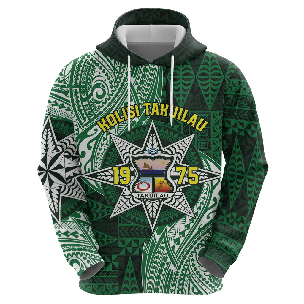 Personalised Tonga Takuilau College Hoodie Since 1975 Special Kupesi Pattern LT9 - Polynesian Pride