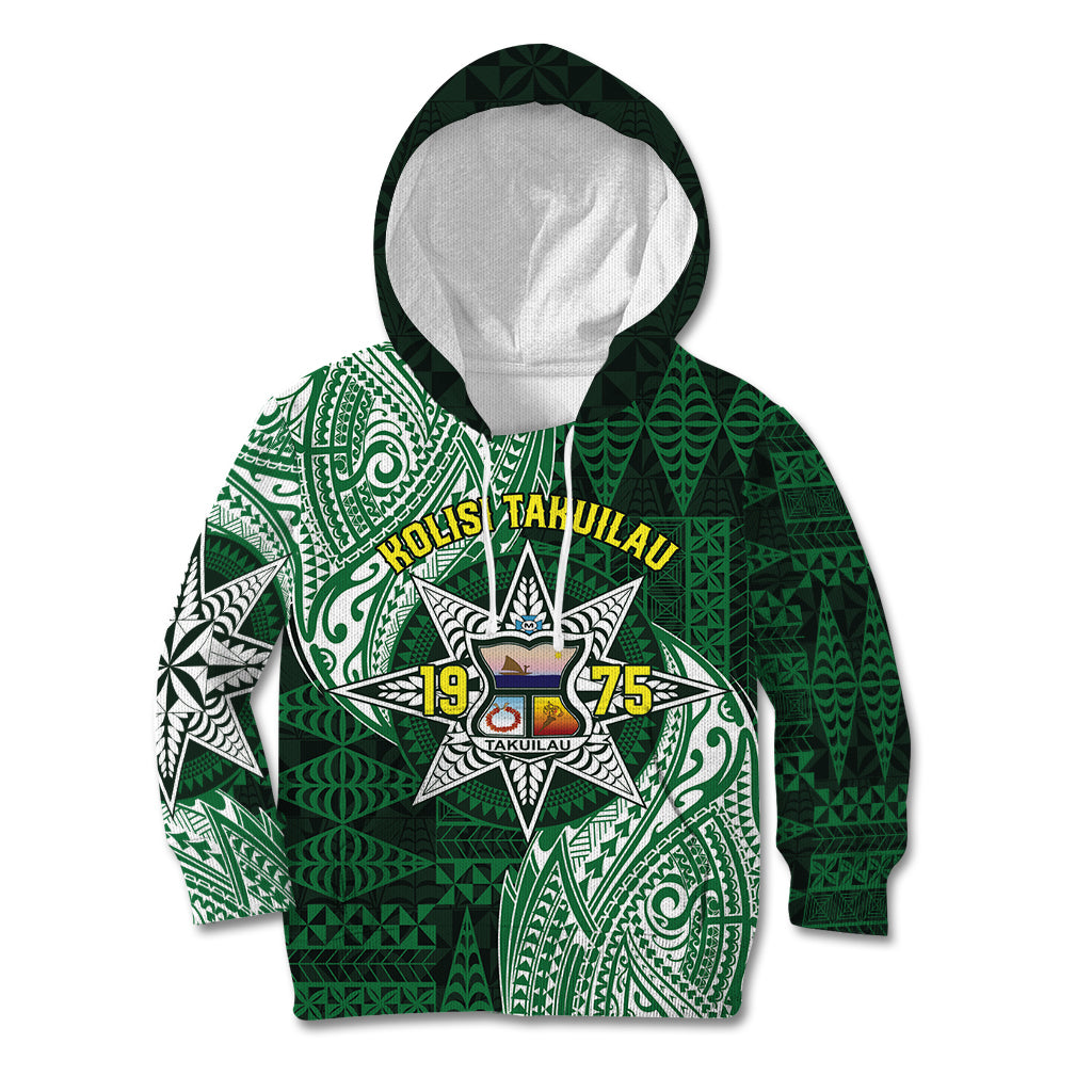 Personalised Tonga Takuilau College Kid Hoodie Since 1975 Special Kupesi Pattern