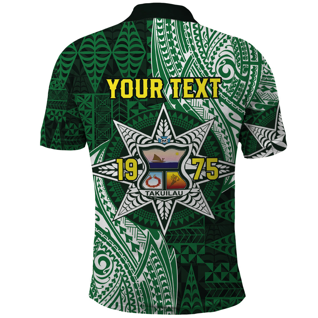 Personalised Tonga Takuilau College Polo Shirt Since 1975 Special Kupesi Pattern LT9 - Polynesian Pride