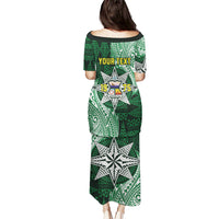 Personalised Tonga Takuilau College Puletasi Since 1975 Special Kupesi Pattern LT9 - Polynesian Pride