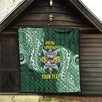Personalised Tonga Takuilau College Quilt Since 1975 Special Kupesi Pattern LT9 - Polynesian Pride