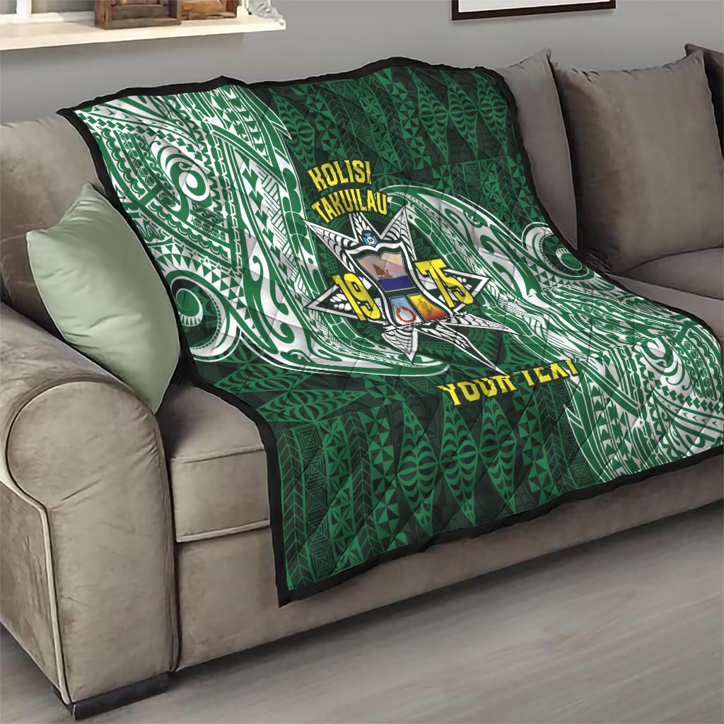 Personalised Tonga Takuilau College Quilt Since 1975 Special Kupesi Pattern LT9 - Polynesian Pride