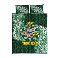 Personalised Tonga Takuilau College Quilt Bed Set Since 1975 Special Kupesi Pattern LT9 - Polynesian Pride