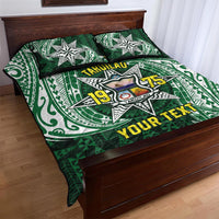 Personalised Tonga Takuilau College Quilt Bed Set Since 1975 Special Kupesi Pattern LT9 - Polynesian Pride