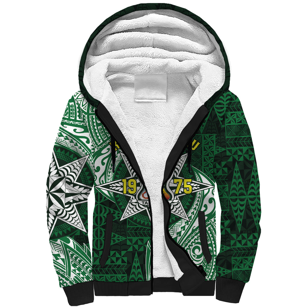 Personalised Tonga Takuilau College Sherpa Hoodie Since 1975 Special Kupesi Pattern