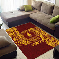 Personalised Tonga Beulah College Area Rug Since 1938 Special Kupesi Pattern LT9 - Polynesian Pride