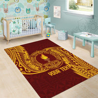 Personalised Tonga Beulah College Area Rug Since 1938 Special Kupesi Pattern LT9 - Polynesian Pride