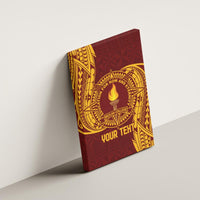 Personalised Tonga Beulah College Canvas Wall Art Since 1938 Special Kupesi Pattern LT9 - Polynesian Pride