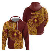 Personalised Tonga Beulah College Hoodie Since 1938 Special Kupesi Pattern LT9 - Polynesian Pride