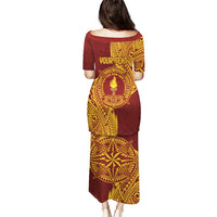 Personalised Tonga Beulah College Puletasi Since 1938 Special Kupesi Pattern LT9 - Polynesian Pride