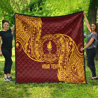Personalised Tonga Beulah College Quilt Since 1938 Special Kupesi Pattern LT9 - Polynesian Pride