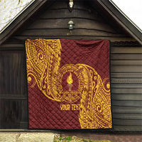 Personalised Tonga Beulah College Quilt Since 1938 Special Kupesi Pattern LT9 - Polynesian Pride