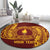 Personalised Tonga Beulah College Round Carpet Since 1938 Special Kupesi Pattern