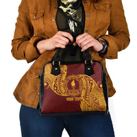 Personalised Tonga Beulah College Shoulder Handbag Since 1938 Special Kupesi Pattern LT9 - Polynesian Pride