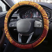 Tonga Beulah College Steering Wheel Cover Since 1938 Special Kupesi Pattern LT9 - Polynesian Pride