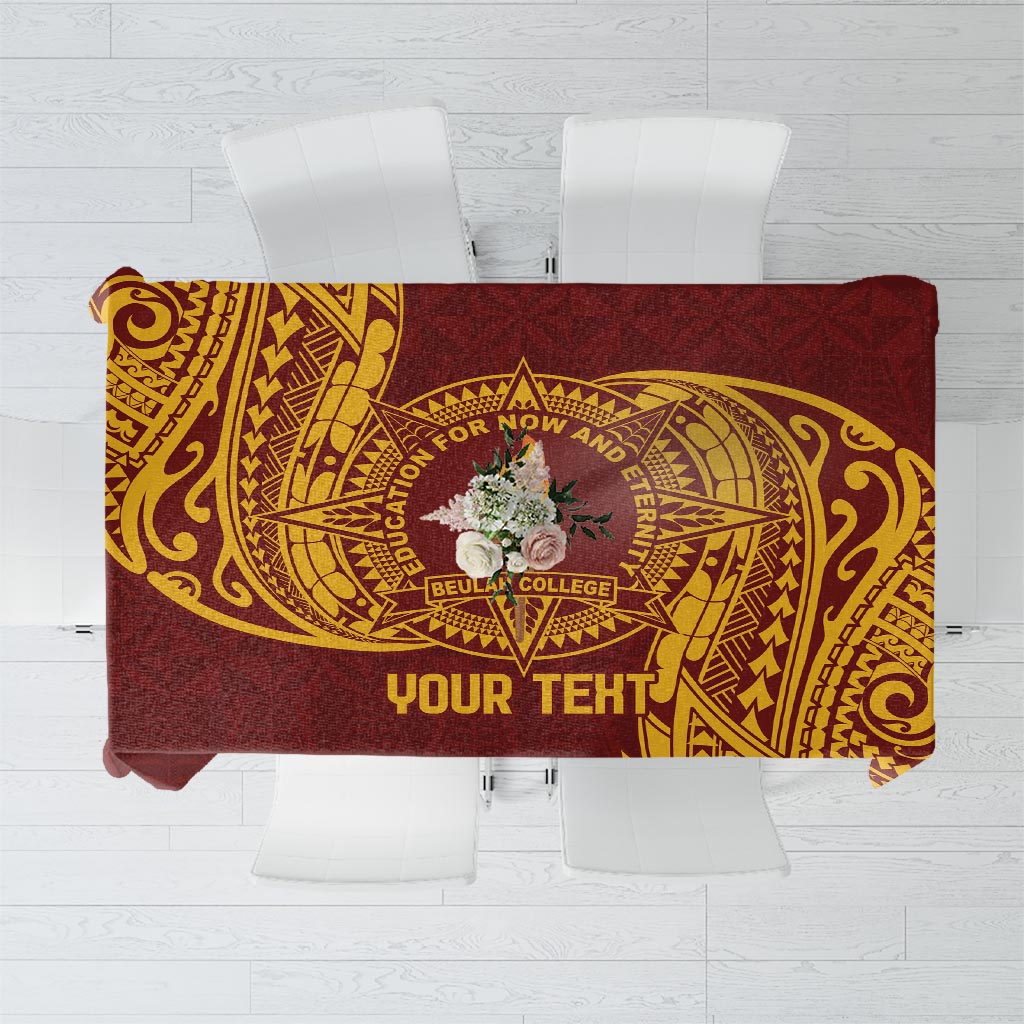 Personalised Tonga Beulah College Tablecloth Since 1938 Special Kupesi Pattern