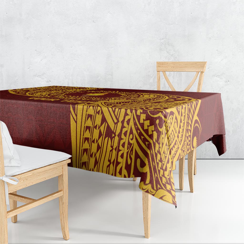 Personalised Tonga Beulah College Tablecloth Since 1938 Special Kupesi Pattern LT9 - Polynesian Pride