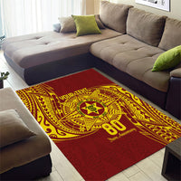 Personalised Tonga High School 77th Anniversary Area Rug Special Kupesi Pattern LT9 - Polynesian Pride