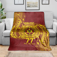 Personalised Tonga High School 77th Anniversary Blanket Special Kupesi Pattern LT9 - Polynesian Pride
