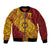 Personalised Tonga High School 77th Anniversary Bomber Jacket Special Kupesi Pattern