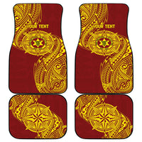 Personalised Tonga High School 77th Anniversary Car Mats Special Kupesi Pattern LT9 - Polynesian Pride