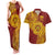 Personalised Tonga High School 77th Anniversary Couples Matching Tank Maxi Dress and Hawaiian Shirt Special Kupesi Pattern